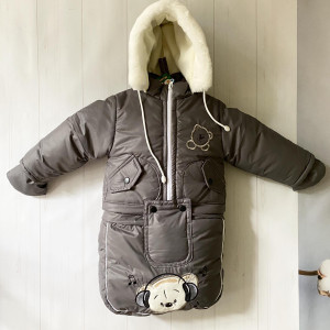 Комбинезон для новорожденных EL, трансформер 3 в 1, зимний, до 2-х лет