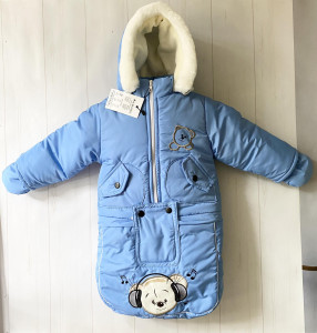 Комбинезон для новорожденных EL, трансформер 3 в 1, зимний, до 2-х лет