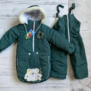 Комбинезон для новорожденных EL, трансформер 3 в 1, зимний, до 2-х лет