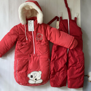 Комбинезон для новорожденных EL, трансформер 3 в 1, зимний, до 2-х лет