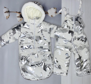 Комбинезон для новорожденных EL, трансформер 3 в 1, зимний, до 2-х лет