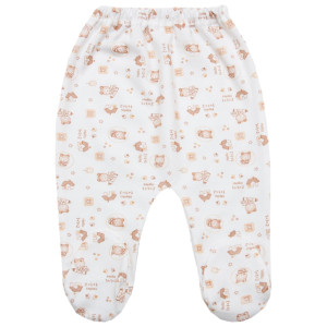 Ползунки на резинке 623-083, 100% хлопок, интерлок, 0-9м