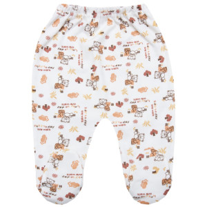 Ползунки на резинке 623-083, 100% хлопок, интерлок, 0-9м