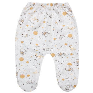 Ползунки на резинке 623-083, 100% хлопок, интерлок, 0-9м