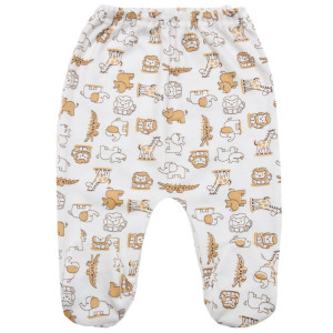 Ползунки на резинке 623-083, 100% хлопок, интерлок, 0-9м