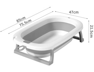 Ванночка детская 4Play Tendemess, складная, со сливом, 75x45x19см