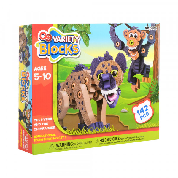 Конструктор Variety Blocks 3209 Животные, EVA, 142 детали