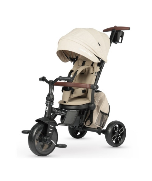 Трехколесный велосипед Qplay Comfo Max, складной, с родительской ручкой