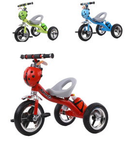 Велосипед трехколесный Happy Kids Божья коровка, с бутылочкой