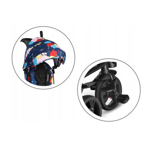 Велосипед трехколесный Lionelo Haari, поворотное сиденье, складной