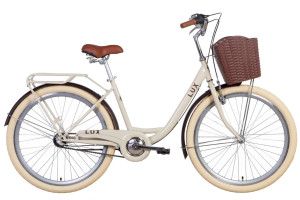 Велосипед двухколесный Velotrade Dorozhnik Lux планет., с багажником и корзиной, Pl 2021, 26 дюймов