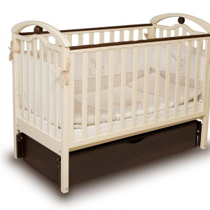 Детская кроватка Верес Соня ЛД5, с продольным маятником и ящиком