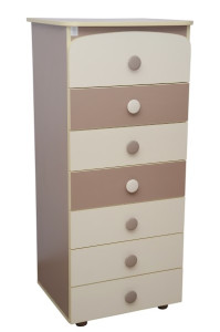 Комод Верес Неделька Капучино, 129х59х48 см