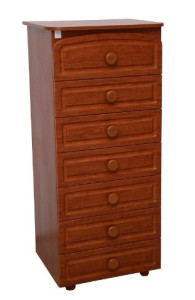 Комод Верес Неделька, филенчатый, под дерево, 129х59х48 см