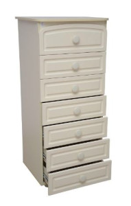 Комод Верес Неделька Белый, филенчатый, 129х59х48 см