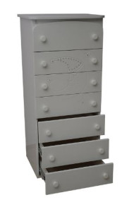 Комод Верес Неделька Месяц, резьба, со стразами, 129х59х48 см