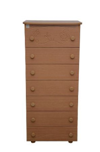 Комод Верес Неделька Зайка, резьба, 129х59х48 см