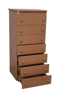 Комод Верес Неделька Зайка, резьба, 129х59х48 см