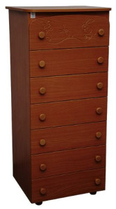 Комод Верес Неделька Зайка, резьба, 129х59х48 см