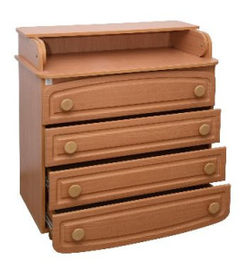 Комод-пеленатор Верес, филенчатый, под дерево, 95х89х49 см