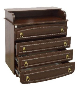 Комод - пеленатор Верес, филенчатый, патина, 95х89х49 см 