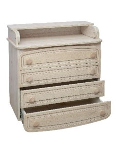 Комод - пеленатор Верес, филенчатый, патина, 95х89х49 см 