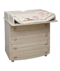 Комод - пеленатор Верес, филенчатый, патина, 95х89х49 см 