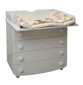 Комод-пеленатор Верес Месяц, резьба, со стразами, 95х89х49 см