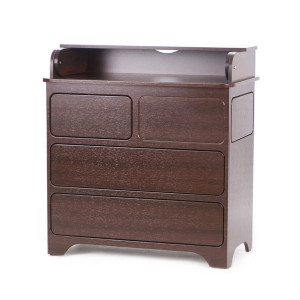 Комод-пеленатор Верес Тач Лач, орех, 89х49х95см