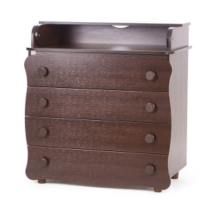 Комод-пеленатор Верес Фигурный, МДФ 16мм, орех, 90x51x94см