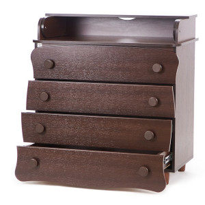 Комод-пеленатор Верес Фигурный, МДФ 16мм, орех, 90x51x94см