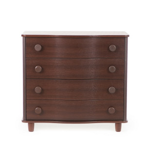 Комод-пеленатор Верес Гнутый фасад, орех, 89x49x95см