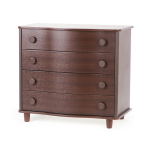 Комод-пеленатор Верес Гнутый фасад, орех, 89x49x95см