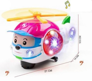 Вертолет интерактивный, свет/звук/музыка
