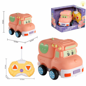 Машинка на радиоуправлении Animal, виниловая, со звуком и светом, 12.5 см