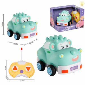 Машинка на радиоуправлении Animal, виниловая, со звуком и светом, 12.5 см