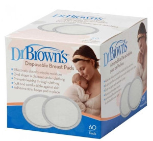 Прокладки для груди Dr. Brown's, одноразовые, 60шт.