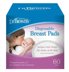 Прокладки для груди Dr. Brown's, одноразовые, 60шт.