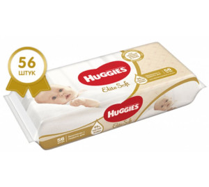 Влажные салфетки Huggies BW Elite Soft, 56 шт.