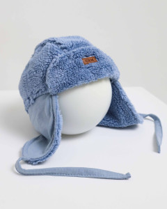 Шапка для мальчика Caramell Winter Star Boy, зимняя, шерпа, 3-18 м