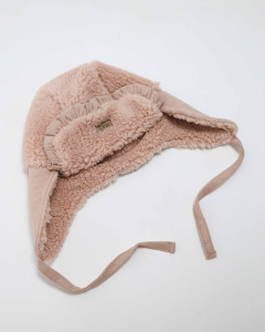 Шапка для девочки Caramell Winter Star Girl, зимняя, шерпа, 3-18 м