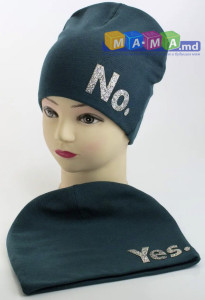 Шапка детская Янгол 147 Yes/No, трикотаж на флисе, 18 мес - 8 лет