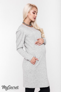 Платье для беременных ЮЛА МАМА Brook, тёплое, для кормления