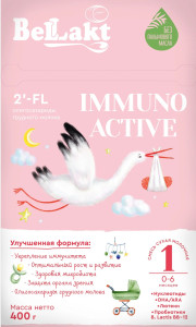 Заменитель грудного молока Беллакт Immuno Active 1, 0-6 мес, 400 гр