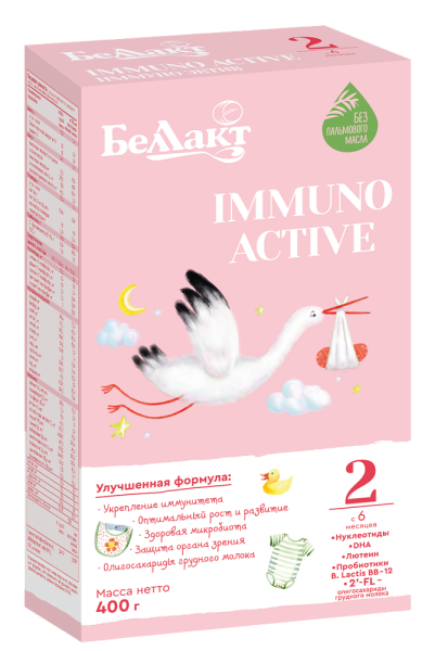 Заменитель грудного молока Беллакт Immuno Active 2, 6-12мес, 400гр