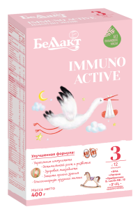 Заменитель грудного молока Беллакт Immuno Active 3, 12+мес, 400гр