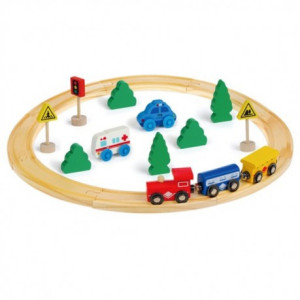 Игровой набор из дерева - Железная дорога