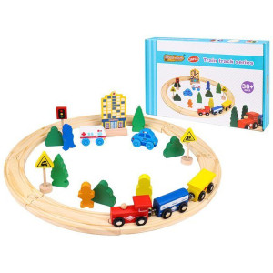Игровой набор из дерева - Железная дорога
