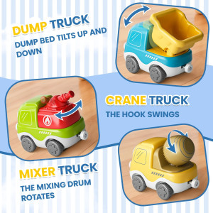 Детская Железная дорога - Поезд с машинками спецтранспорта