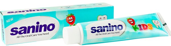 Зубная паста детская Sanino Kids, клубничная, 75мл